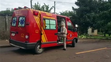 Jovem se machuca com máquina na Rua Tapajós