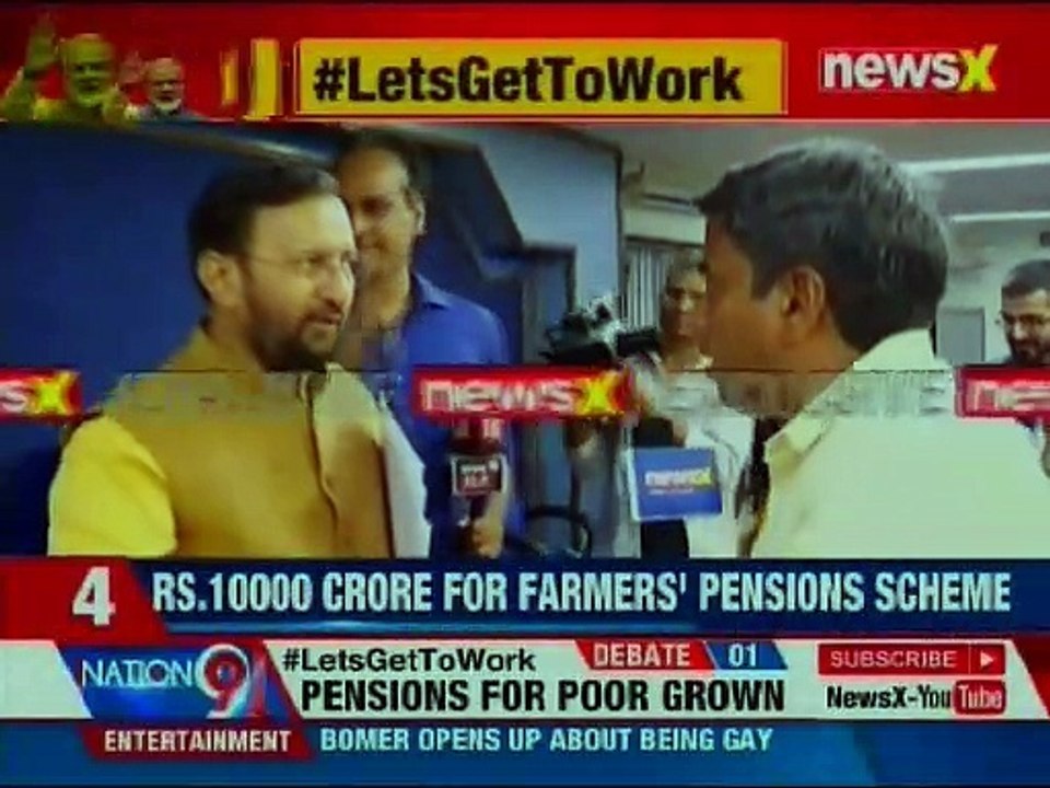 Prakash Javadekar on Pension Scheme for Farmers, small Traders, Narendra Modi Cabinet