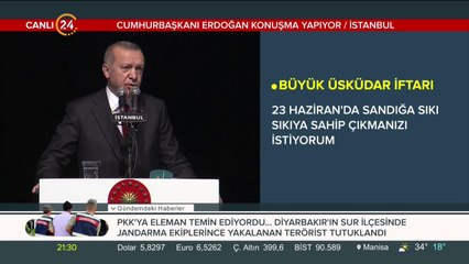 Başkan Erdoğan konuşma yapıyor