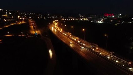 KOCAELİ TEM'de bayram tatili yoğunluğu