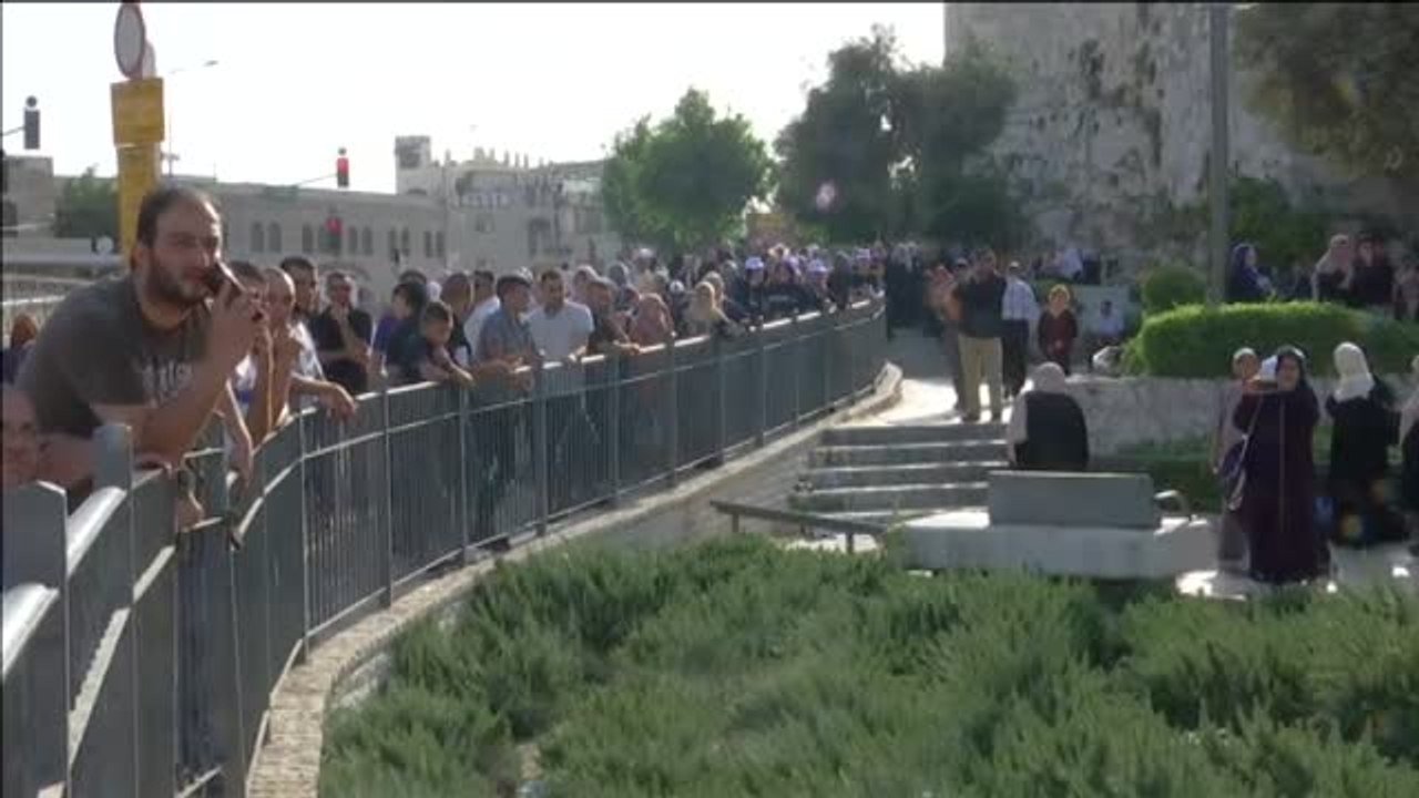 Dos israelíes atacados por un palestino en Jerusalén durante el último viernes de Ramadán