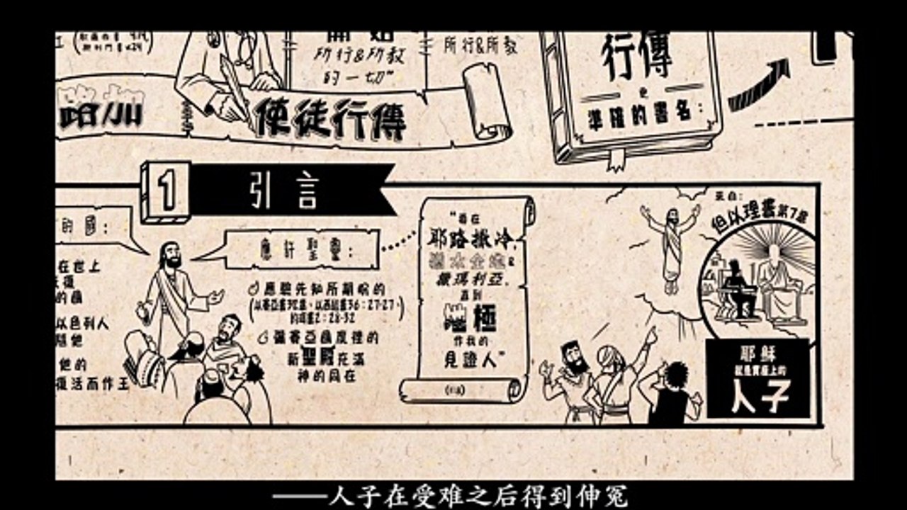 Chinese Bible Project 使徒行传 纵览（上） The book of Acts of the Apostles A