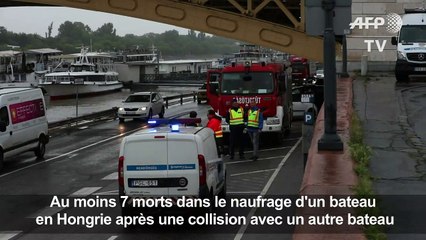 Naufrage d'un bateau sur le Danube: au moins 7 morts