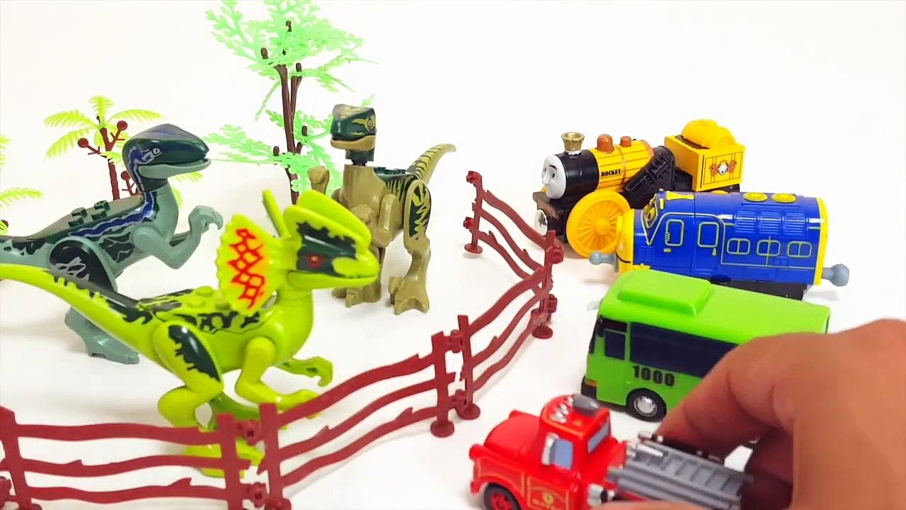 Learn Colors Thomas chuggington Cars Tayo Jurassic World Dinosaur Special Selection #14