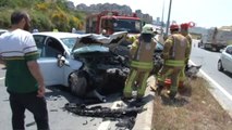 Başakşehir'de zincirleme kaza: 4 araç birbirine girdi