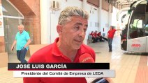 Los trabajadores de Leda inician su primera jornada de huelga indefinida