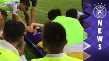 Nóng: Đình Trọng rơi nước mắt sau chấn thương gặp phải ở trận đấu với HAGL | HANOI FC