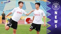 Trước đại chiến HAGL - Hà Nội: Đình Trọng, Duy Mạnh đá chính ngay từ đầu | HANOI FC
