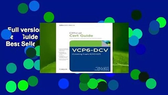 Full version Vcp6-DCV Official Cert Guide (Exam #2v0-621) Best Sellers Rank : #3