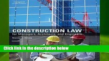 Construction Law for Managers, Architects, and Engineers  Review