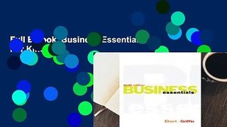 Full E-book  Business Essentials  For Kindle