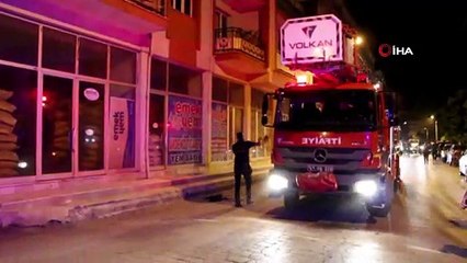 Dördüncü katta çıkan yangın korkuttu