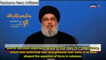 Hassan Nasrallah: Without Hezbollah, South Lebanon would be Israel's