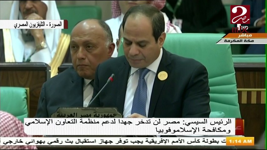 الرئيس السيسي: مصر لن تدخر جهداً لدعم منظمة التعاون الإسلامي ومكافحة الإسلاموفوبيا