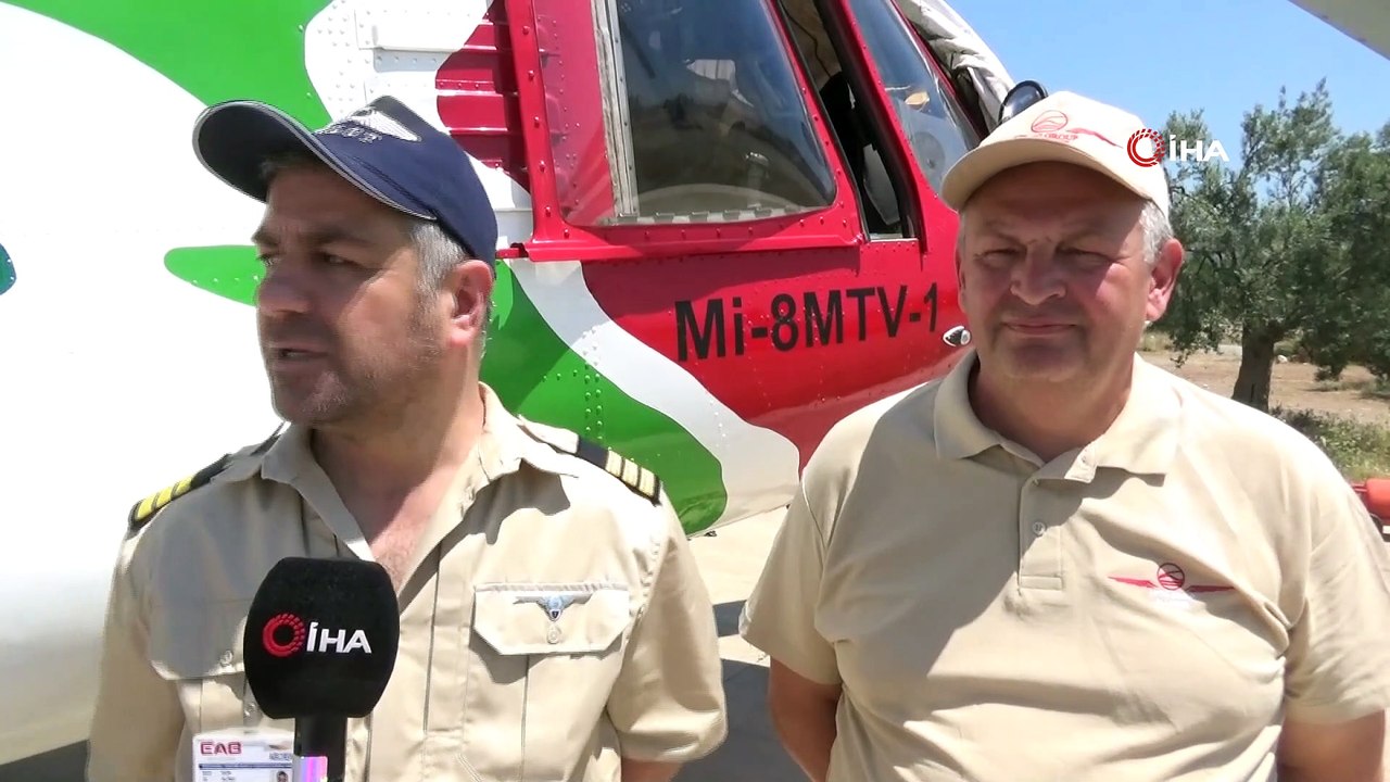 Kazdağları’nda Ateş kuşları göreve başladı...Mi-8MTV-1 tipi yangın ve arama kurtarma helikopteri olası orman yangınlarına müdahale edecek