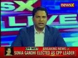 Political reaction on Sonia Gandhi elected as Leader for Congress Parliamentary Party in Lok Sabha
