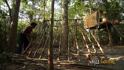 How to Build the Most Beautiful Grass Roof Luxury Villa by Ancient Skill