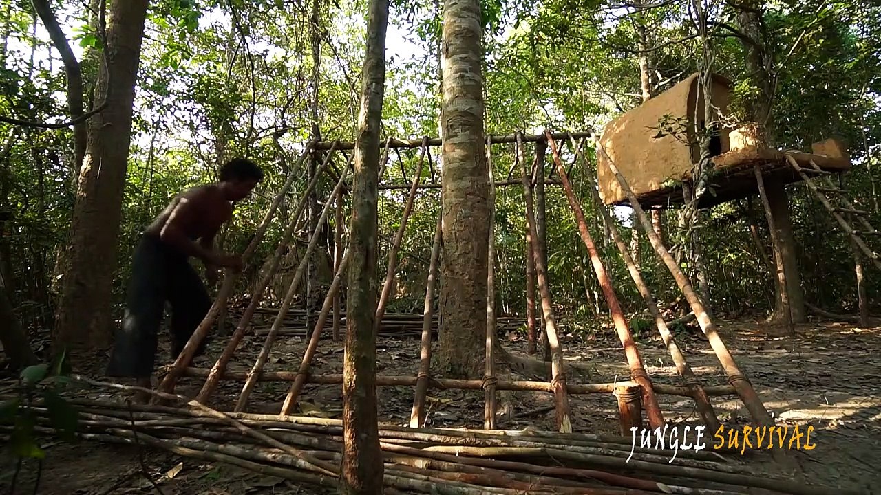 How to Build the Most Beautiful Grass Roof Luxury Villa by Ancient Skill