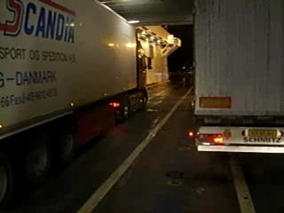 Descente du ferry