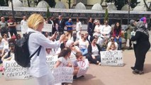 kadınlardan çocuk cinayetleri ve istismarına karşı protesto