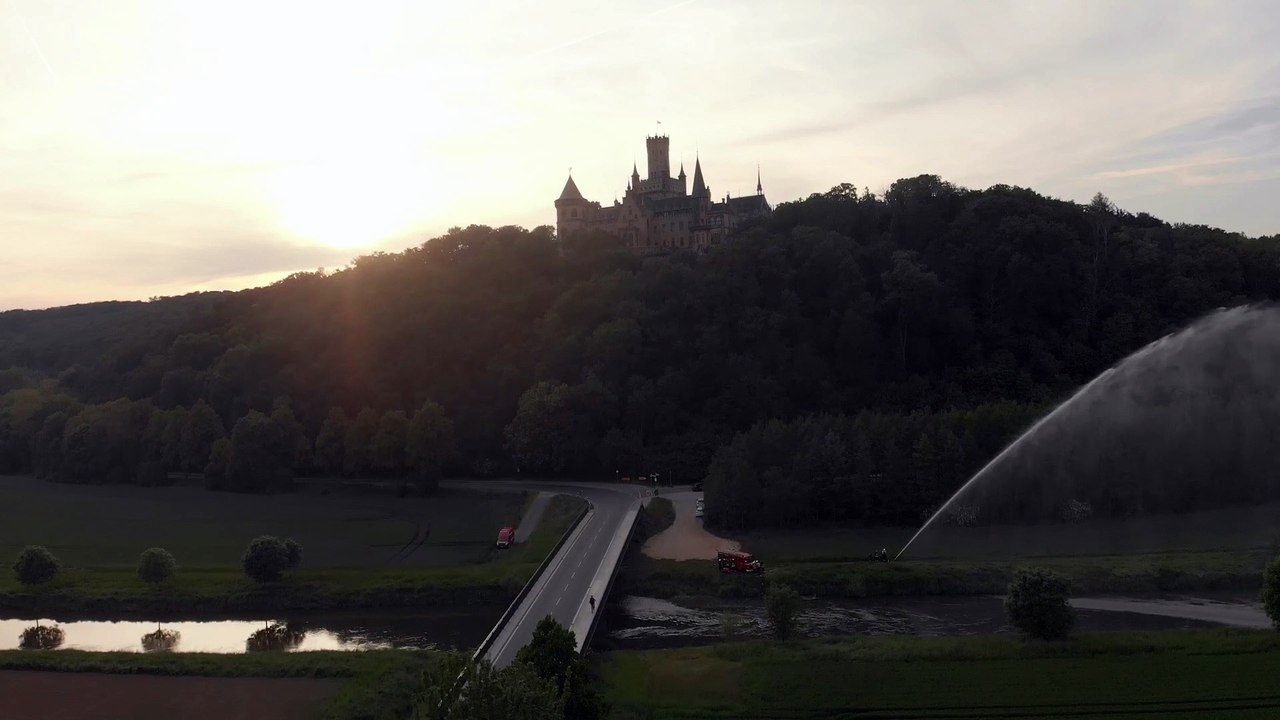 Drohnenflug bei der Marienburg, Hildesheim