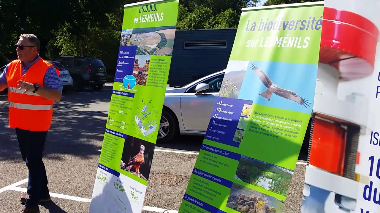 Matinée d'information organisée ce samedi matin au centre d'enfouissement des déchets de Lesménils par Suez Environnement gestionnaire du site.