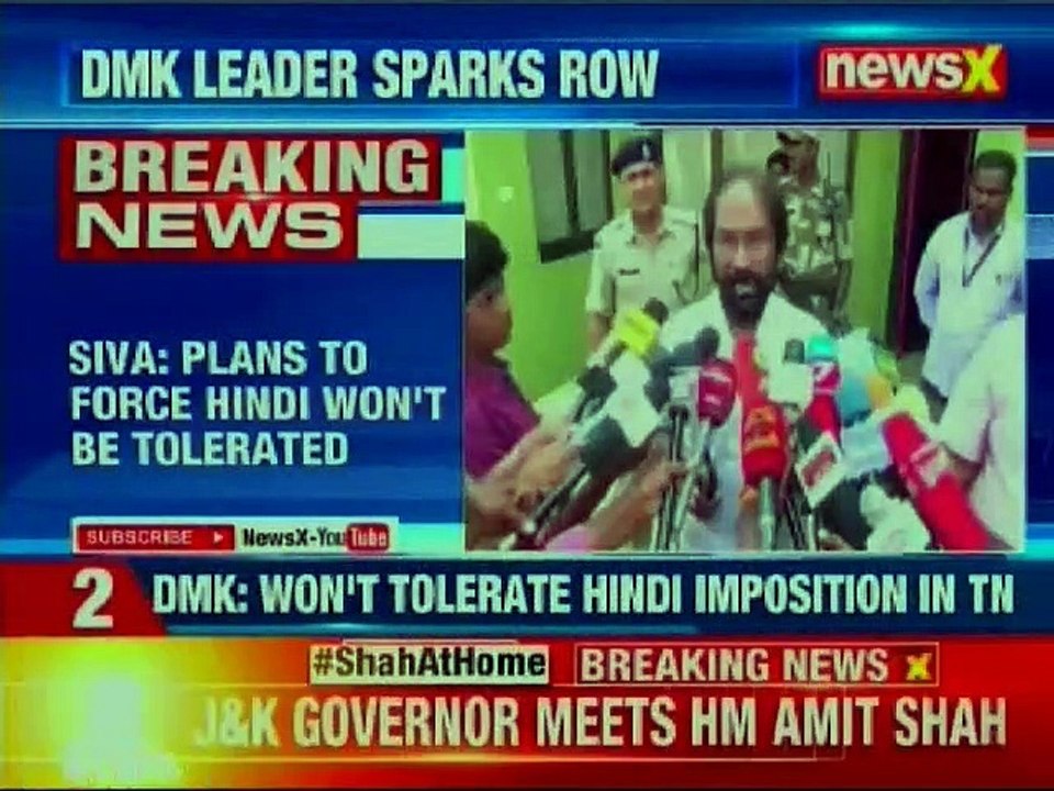 DMK leader Tiruchi Siva reignites language debate, plans to force Hindi won't be tolerated