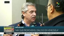 Precandidato argentino Alberto Fernández visita Uruguay