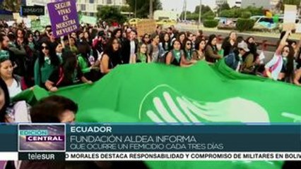 Ecuador: colectivos exigen al gob. sincerar cifras de feminicidios
