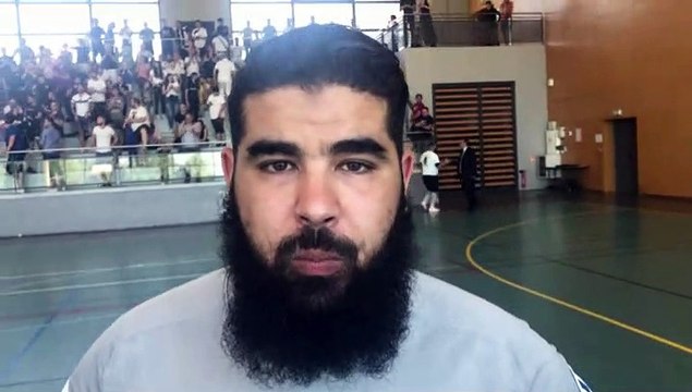 Coupe du Rhône Futsal (finale) – Abdeldjellil ZABAR réagit après la défaite de la Team BEL AIR contre SUD AZERGUES Futsal