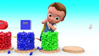 Water Tub Shapes 3D - Learning Shapes & Colors with Little Baby Kids Children Shapes Educational