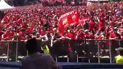 Mo salah chant before the champions league final