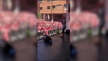 Liverpool fans sing 'You'll never walk alone' ahead of UCL final