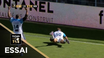 TOP 14 - Essai Aaron Cruden (MHR) - Lyon-Montpellier - Barrages - Saison 2018/2019