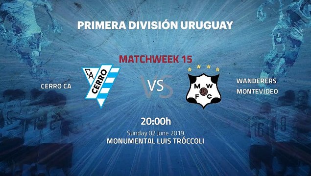 Pre match day between Cerro CA and Wanderers Montevideo Round 15 Apertura Uruguay