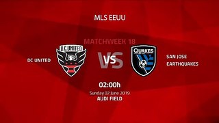 Pre match day between DC United and San Jose Earthquakes Round 18 MLS
