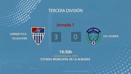 Resumen partido entre Gimnástica Segoviana y ED Churra Jornada 1 Tercera División - Play Offs Ascens