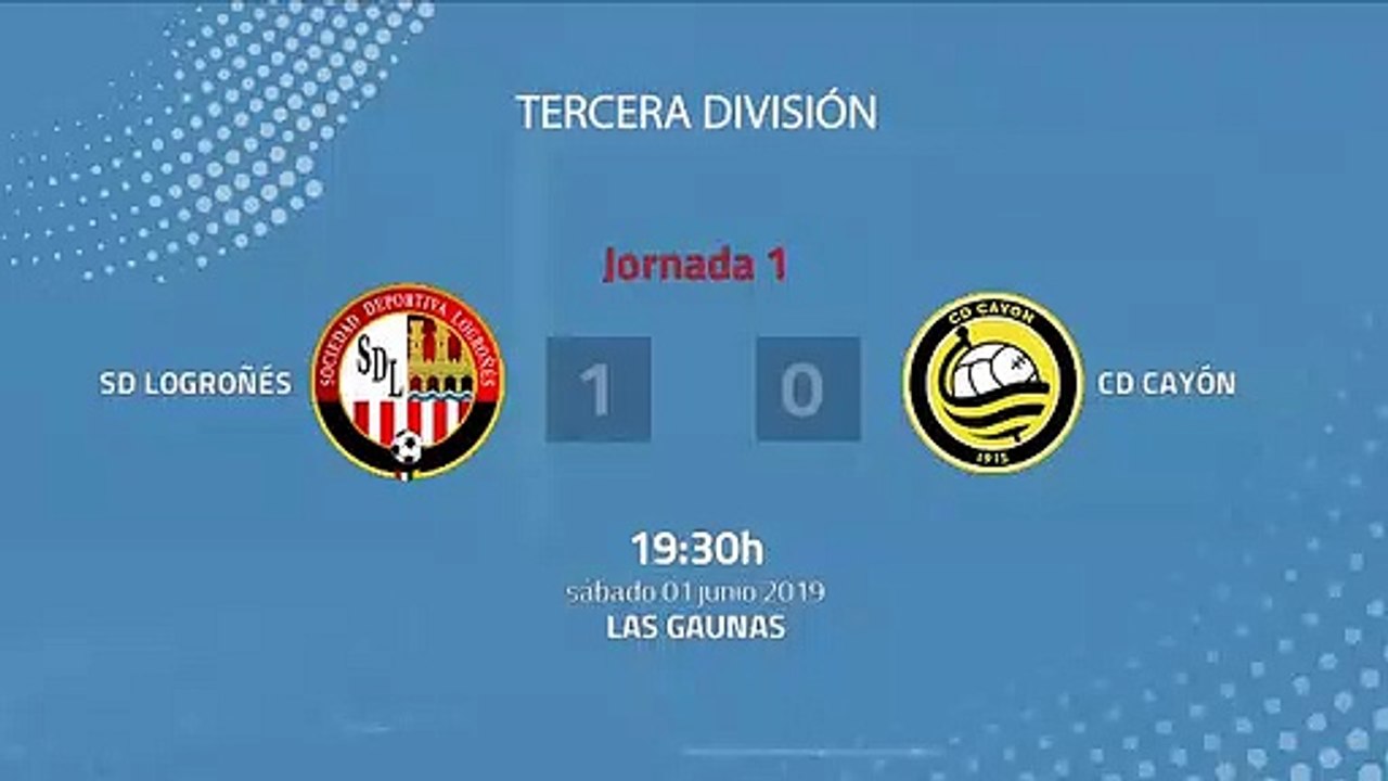 Resumen partido entre SD Logroñés y CD Cayón Jornada 1 Tercera División - Play Offs Ascenso