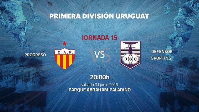 Previa partido entre Progreso y Defensor Sporting Jornada 15 Apertura Uruguay