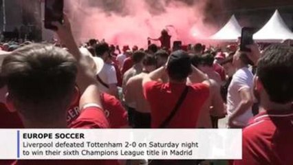 Liverpool defeat Tottenham 2-0 to win 6th Champions League title