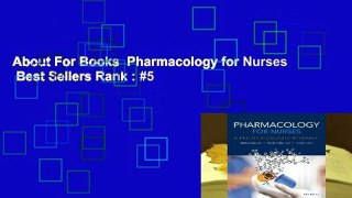 About For Books  Pharmacology for Nurses  Best Sellers Rank : #5
