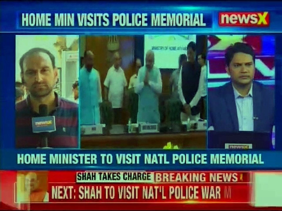 Home Minister Amit Shah Pays Homage To Martyrs At National Police War Memorial, Delhi