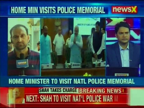 Home Minister Amit Shah Pays Homage To Martyrs At National Police War Memorial, Delhi