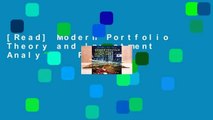 [Read] Modern Portfolio Theory and Investment Analysis  For Online