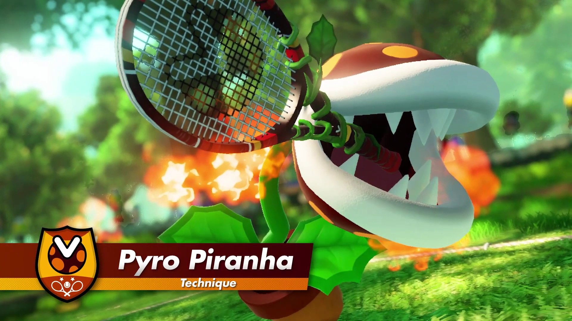 Mario Tennis Aces - Bande-annonce Pyro Piranha - Vidéo Dailymotion