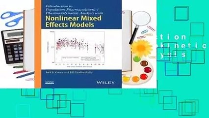 Full E-book  Introduction to Population Pharmacokinetic / Pharmacodynamic Analysis with Nonlinear