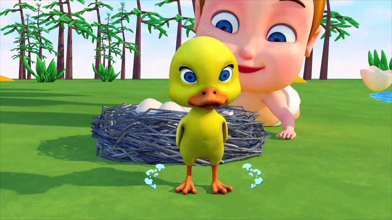 Kinder Spielen Lustig -Baby Bom Grows Fruit Trees And Monkey Stealing Bananas Cartoon