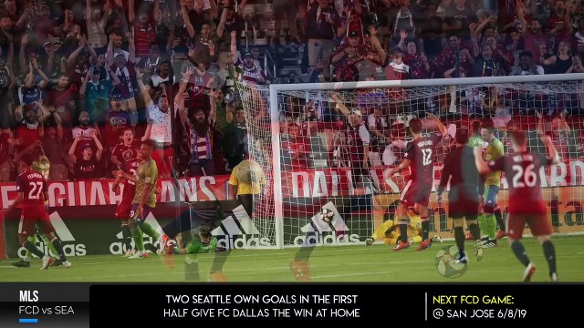 FC Dallas Defeats Seattle Sounders FC, 2-1