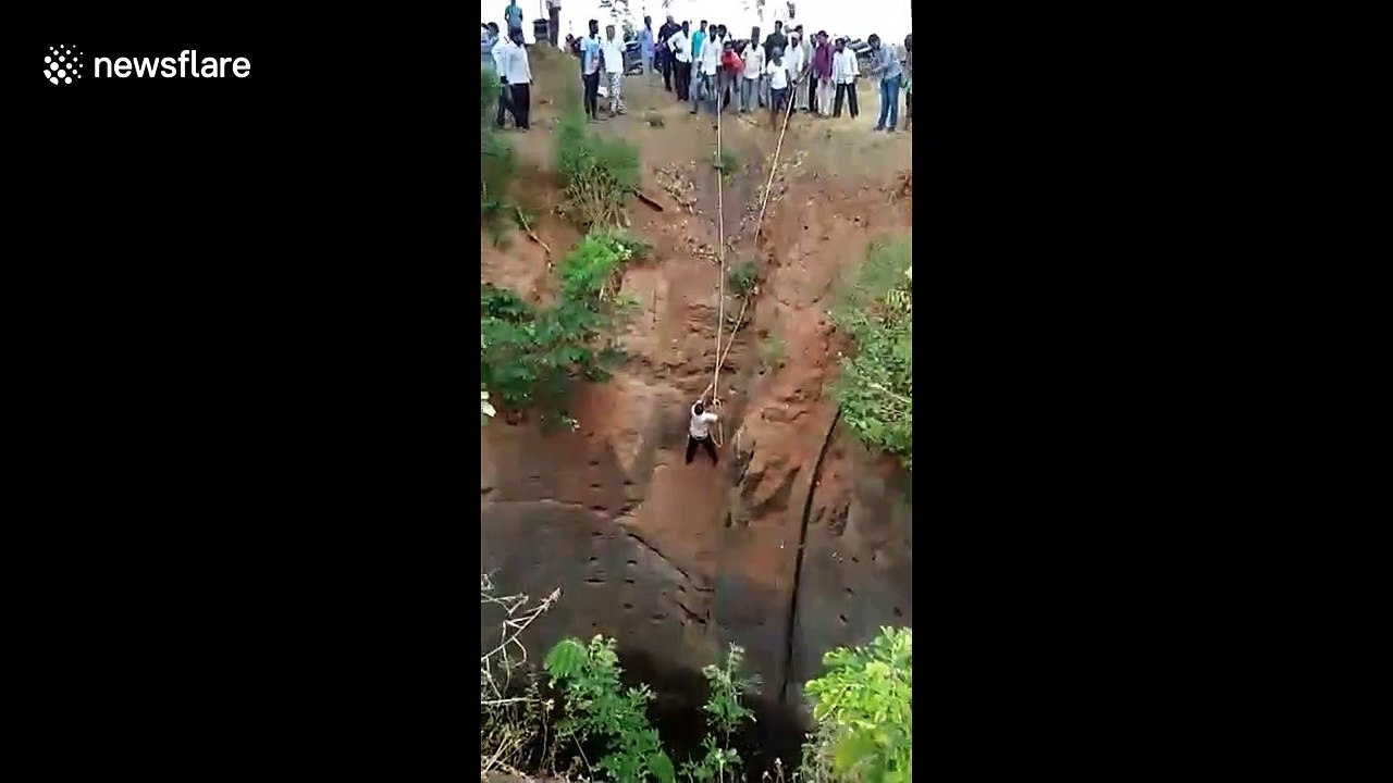 Man rescued from 50-foot well in India after two days