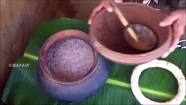 Régime alimentaire sain Kithul de la Farine de Gruau préparé dans mon Village par ma Maman